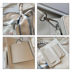 Vintage Solid Shoulder Bag for Women, PU Leather Handbag Totes