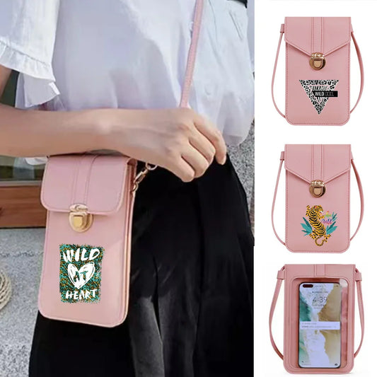 Print Coin Purse Ladies Shoulder Pack with Card Holder