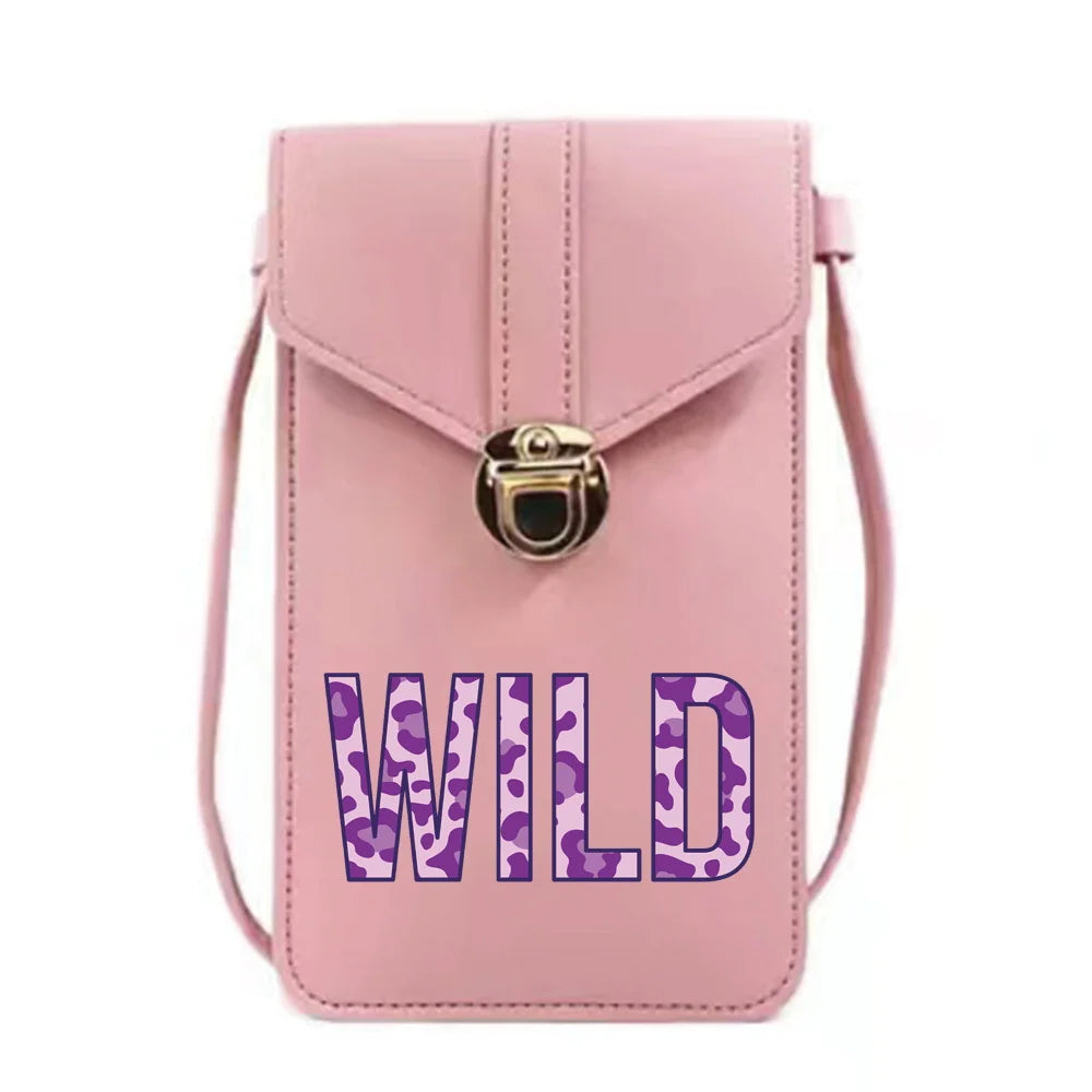 Print Coin Purse Ladies Shoulder Pack with Card Holder