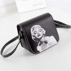 3D Printed Small Shoulder Bag Women Crossbody Flap Messenger Purse