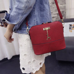 Pu Leather Women Shoulder Bags Female Toy Deer Purse Mini Crossbody Bag