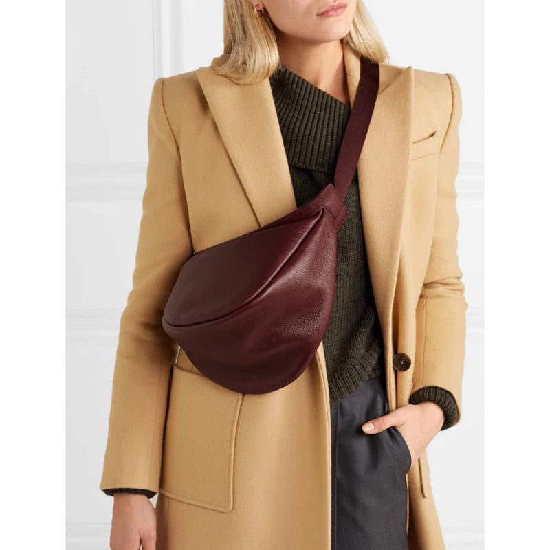 Half-moon Crossbody Bag Adjustable Shoulder Straps Handbag Bolsa