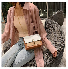Pu Mini Square Bag Women Bags Chain Shoulder Bag Messenger Bag