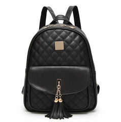 Women's Pu Travel Set Bag Backpack with Clutch Bags
