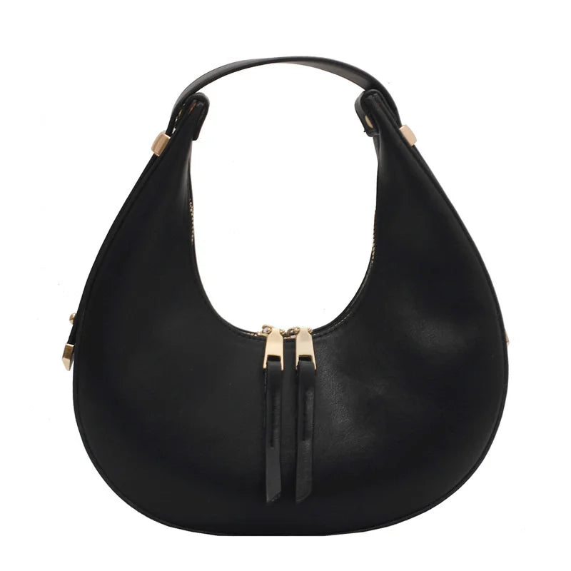 Autumn Candy Color Underarm Handbag for Girls