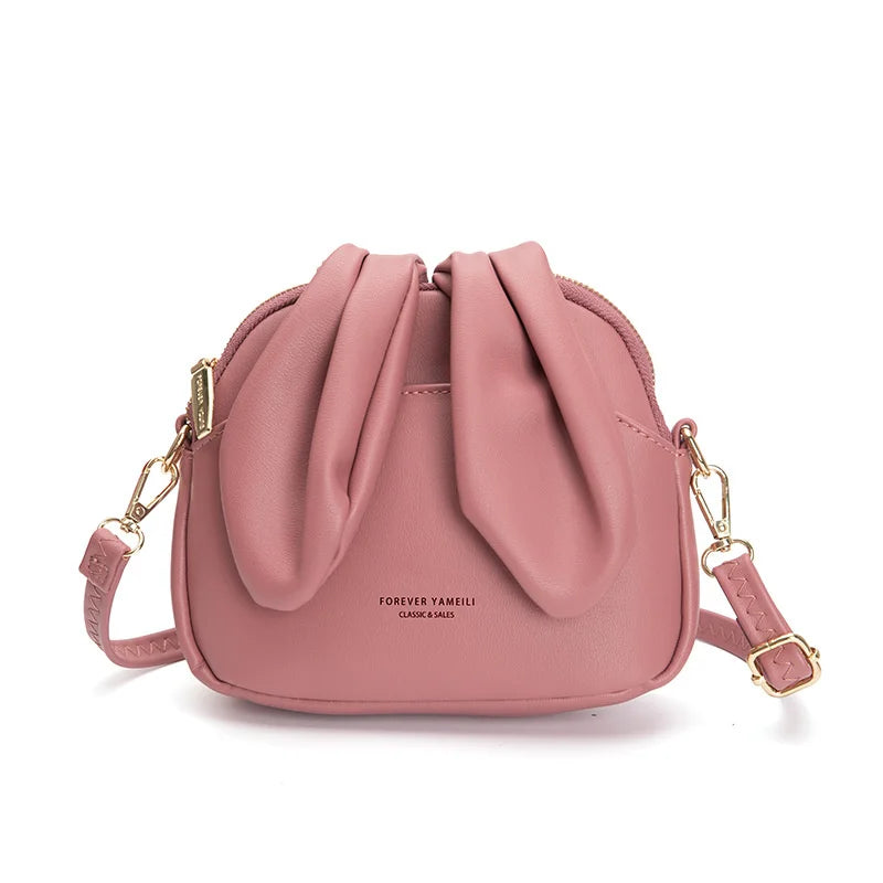 Fire Rabbit Ear Mini Shoulder Bag, Red Bucket Bag