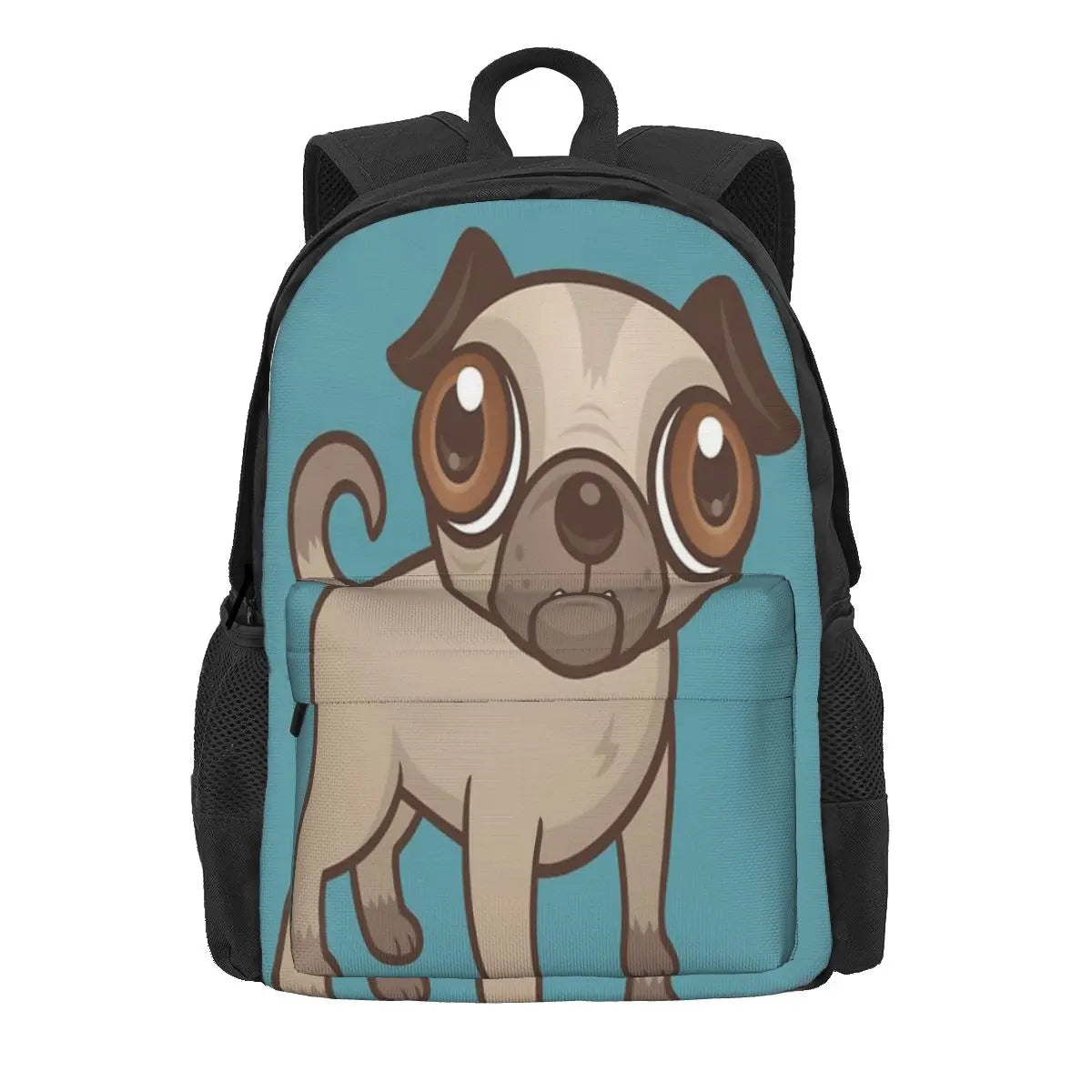 Pug Puppy Cartoon Backpacks Men's Backpacks Bags For Women