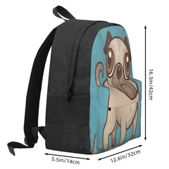 Pug Puppy Cartoon Backpacks Men's Backpacks Bags For Women