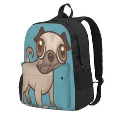 Pug Puppy Cartoon Backpacks Men's Backpacks Bags For Women