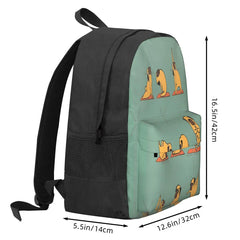 Pug Yoga 1 Backpacks Men Women Kids Bag