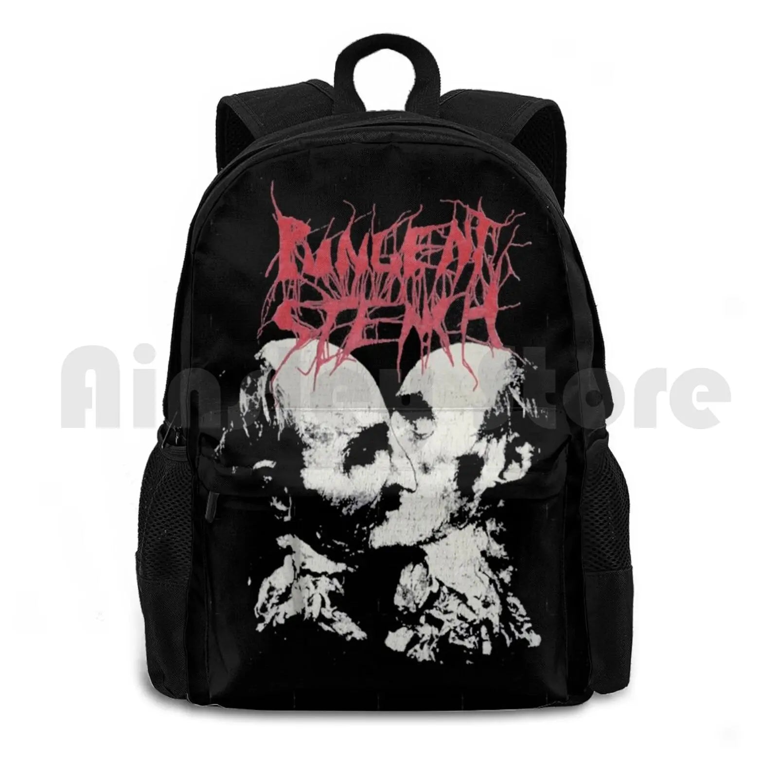 Pungent Stench Hiking Backpack Waterproof Camping Travel Metal Band