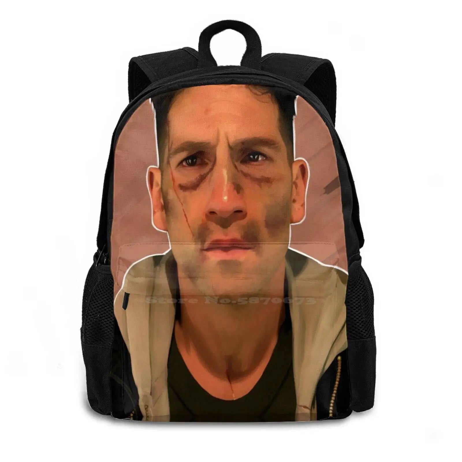 Punisher Large Capacity Backpack Laptop Travel Bag
