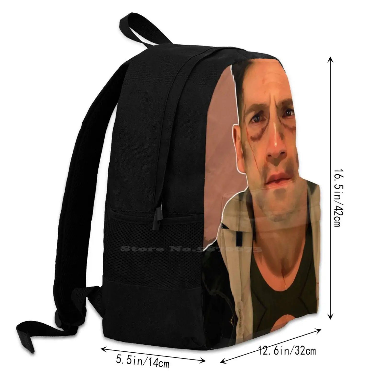 Punisher Large Capacity Backpack Laptop Travel Bag