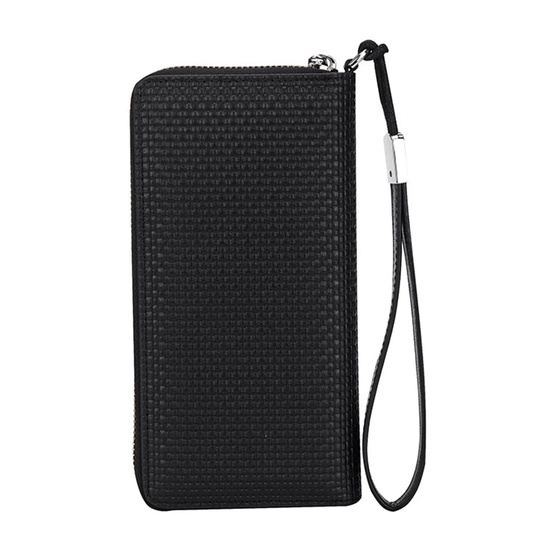 Punk Skull Head Leather Wallet Vintage Cowhide Long Clutch Bag