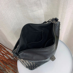 Punk Rivet Skull Shoulder Bag Gothic Purses Handbag