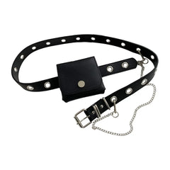 Punk Style Belt Pocket Chain Casual Dress Jeans Waist Bag