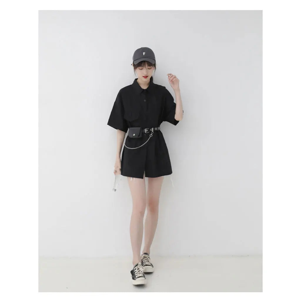 Punk Style Belt Pocket Chain Casual Dress Jeans Waist Bag