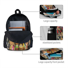 Plain Backpack Men's Women's Child Girls Puppets Backpacks Bags