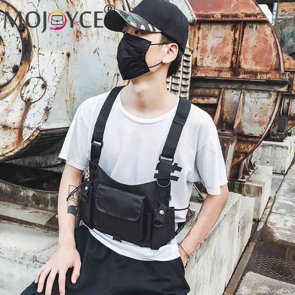 Adjustable Unisex Nylon Waistcoat with Phone Bags