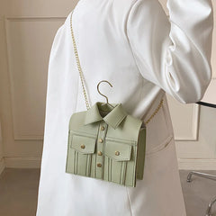 High-quality Leather Women Bag Retro Rivets Satchel