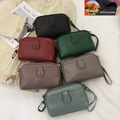 Soft Leather Messenger Bag Crossbody Bag Women Handbag