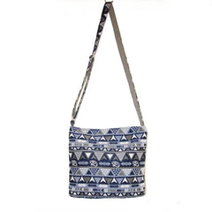 Bohemian Women's Shoulder Bag Crossbody Cotton Canvas Small Flap Handbag Purse