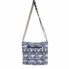 Bohemian Women's Shoulder Bag Crossbody Cotton Canvas Small Flap Handbag Purse