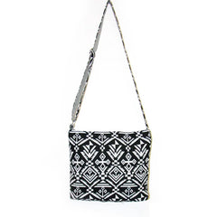 Bohemian Women's Shoulder Bag Crossbody Cotton Canvas Small Flap Handbag Purse
