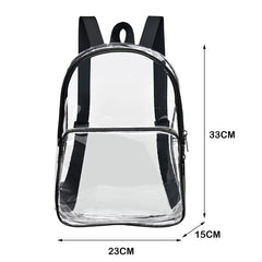 Clear PVC Backpack Women Waterproof Shoulder Bag Casual School Bags
