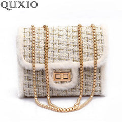 Youth Woolen Edge Women's Shoulder Bag Chain Bag CZ146