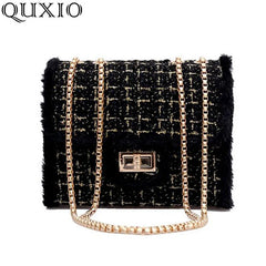 Youth Woolen Edge Women's Shoulder Bag Chain Bag CZ146