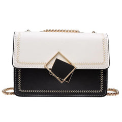 Women's Chain Handbag PU Leather Messenger Bag Large Capacity