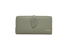 Small Fresh Embroidery Women's Purse with Zipper Closure