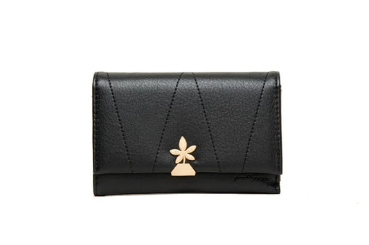 Purity Women's Medium Three-fold Wallet PU Zero Wallet