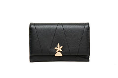 Purity Women's Medium Three-fold Wallet PU Zero Wallet
