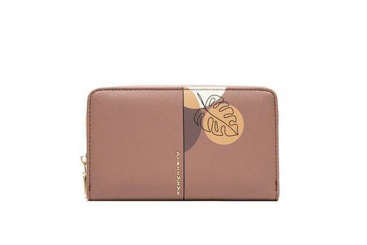 Purity Women's Wallet Fresh Print Large Capacity Zipper Wallet