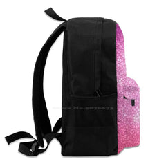 Purple Pink Foam Bubbles Microscope 40X Backpack Student School Laptop Travel