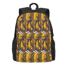 Purple Robot Backpacks Men's Women's Bag Back Bag