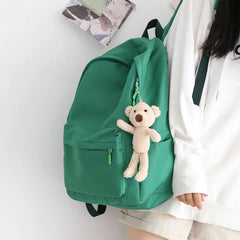 Purple Waterproof Shoulder School Bags Female Large-capacity Travel Backpack
