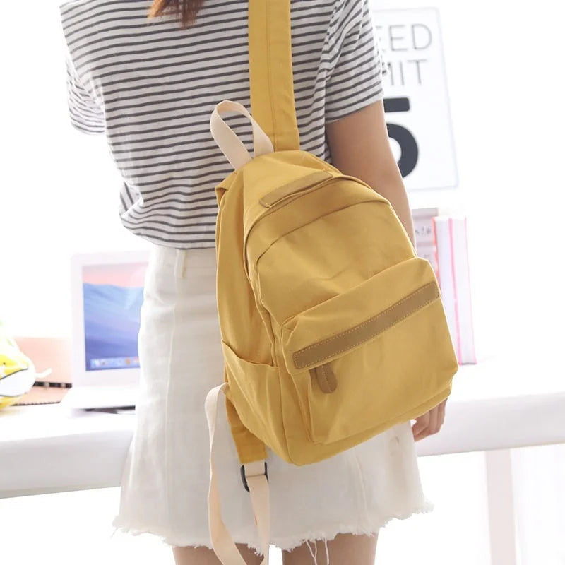 Purple Waterproof Backpack Women Large-capacity School Bag