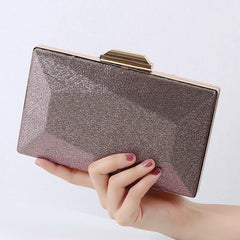 Purple Unique Evening Clutch Bags for Wedding Party Shoulder Handbags Purse