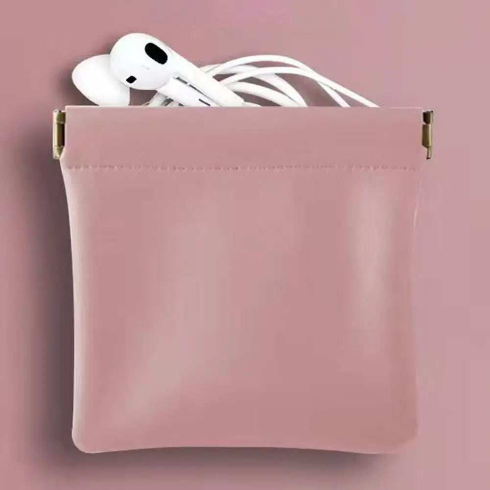 Portable Earphone Wire Bag Fine Stitching Cosmetic Bag