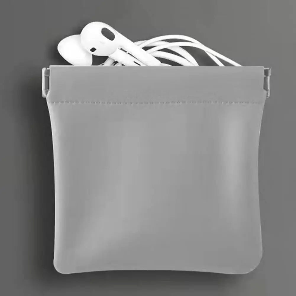 Portable Earphone Wire Bag Fine Stitching Cosmetic Bag