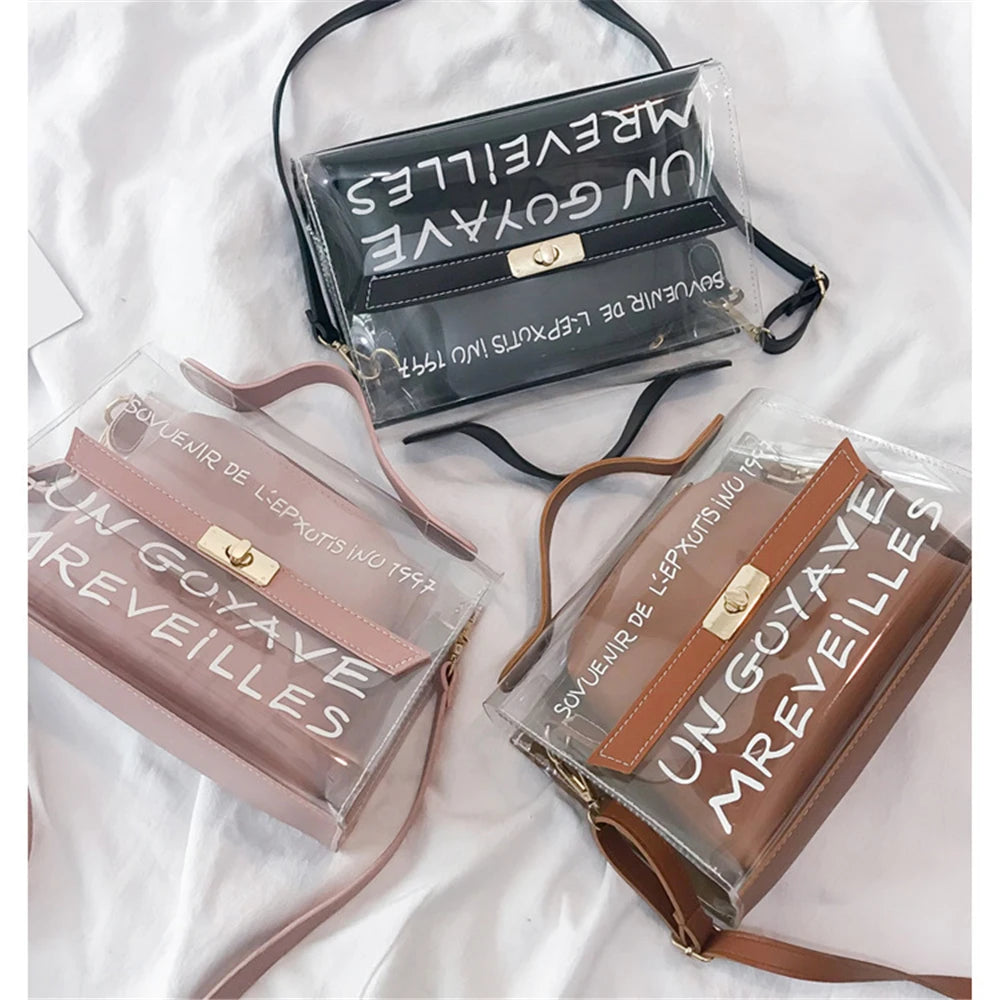 Crocodile Pattern Crossbody Bag Leather Messenger for Women