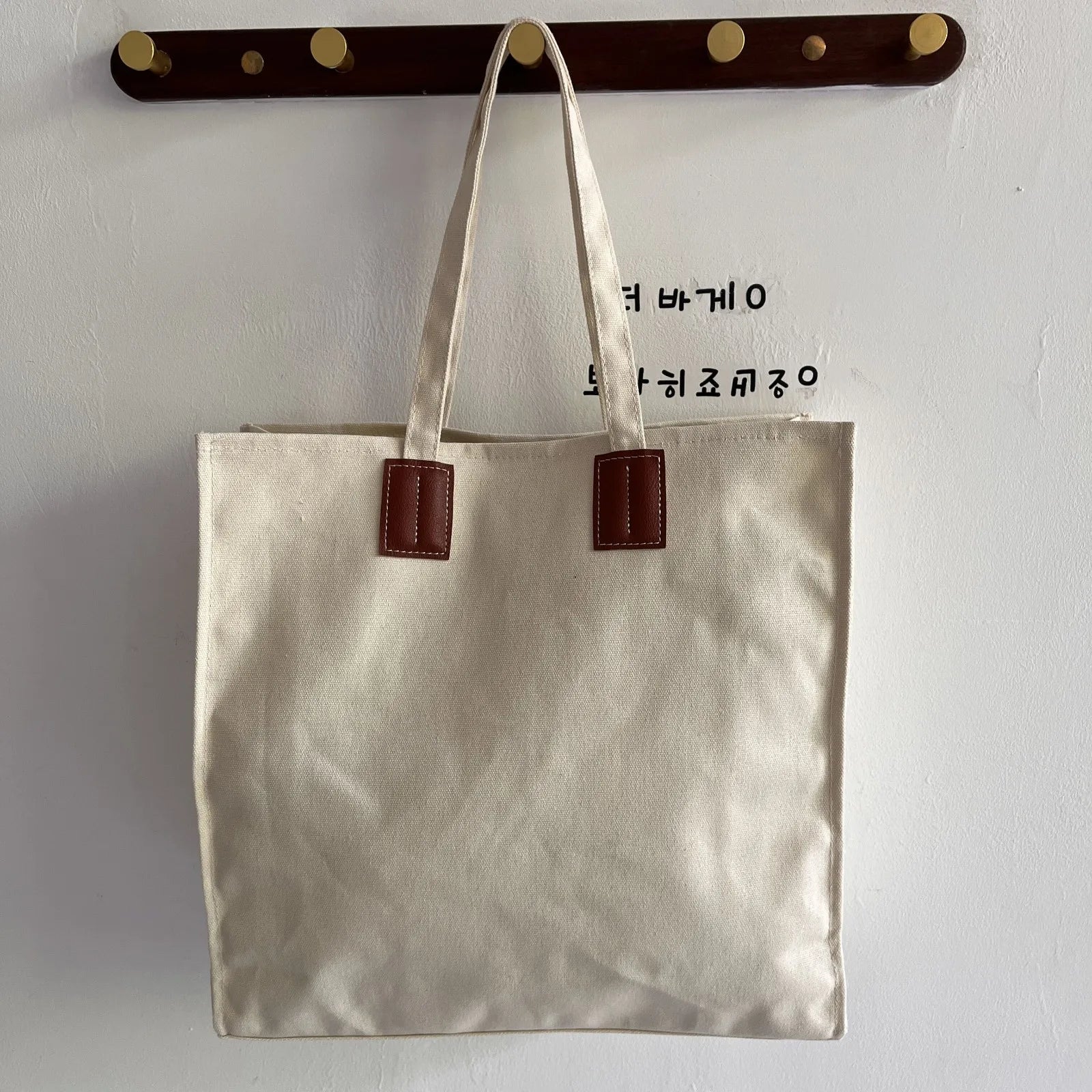 Canvas Large Capacity Tote Shoulder Bag for Women