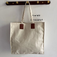 Canvas Large Capacity Tote Shoulder Bag for Women