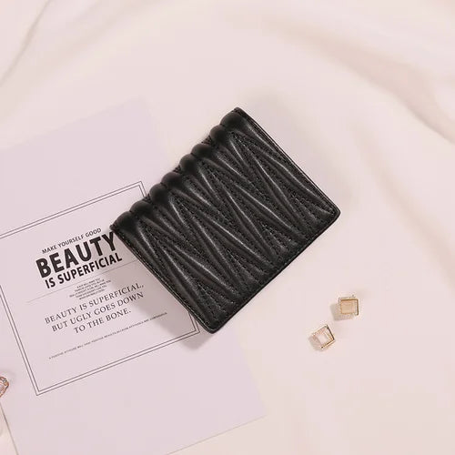 Sheepskin Small Money Bag Short Hasp Women's Wallet
