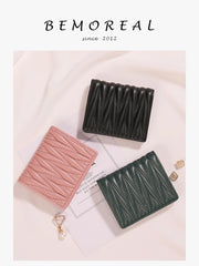 Sheepskin Small Money Bag Short Hasp Women's Wallet