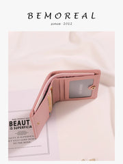 Sheepskin Small Money Bag Short Hasp Women's Wallet