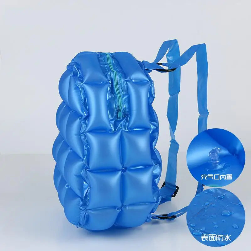 Waterproof PVC Beach Bag Inflatable Children's Schoolbag Women's Backpack